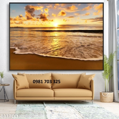tranh 3D cảnh biển, tranh gạch 3D
