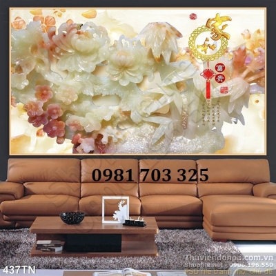 Tranh gạch sứ ngọc cao cấp đẹp 3D