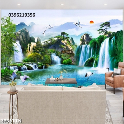 Tranh thác nước trang trí
