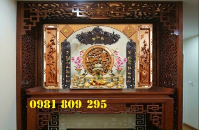 Gạch tranh ốp tường 3d - tranh phòng thờ