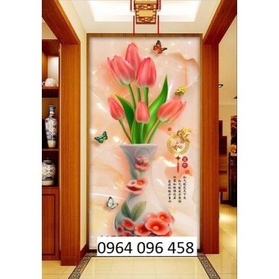 Tranh gạch men 3d phong thủy phòng khách - NN54