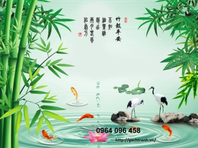 tranh gạch 3d giả ngọc - 23S