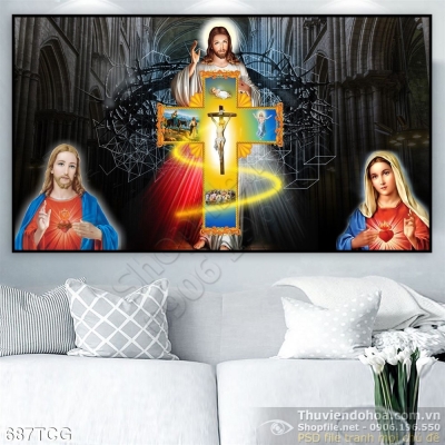 Tranh công giáo, gạch tranh ốp tường