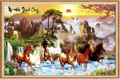 Tranh gạch mã đáo thành công HP9273