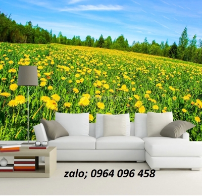 Tranh gạch 3d ốp tường mẫu hoa cỏ - 332SB
