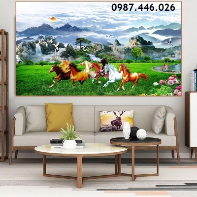 Gạch tranh mã đáo thành công HP983