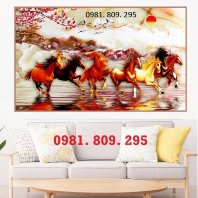 Gạch tranh , gạch ốp tường , tranh gạch phòng khách HD9294