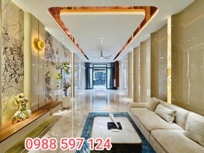 Ốp tường than tre phòng khách đẹp