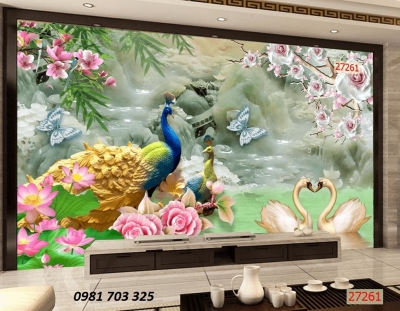 Tranh sứ ngọc 3D-gạch tranh trang trí