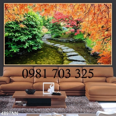 Tranh mùa thu 3D trang trí