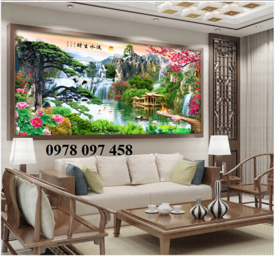 Tranh phong cảnh phòng khách
