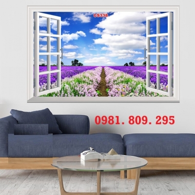Tranh gạch cửu sổ 3d đẹp HN8383