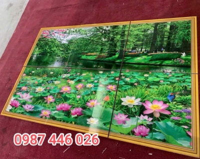 Tranh gach 3d ốp tường ảnh thật đẹp HP98