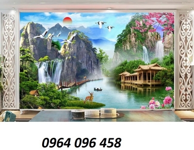 Gạch tranh 3d ốp tường rào - GCC22
