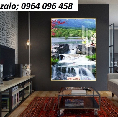 Tranh gạch 3d ốp tường phòng khách - cầu thang - GCVV5