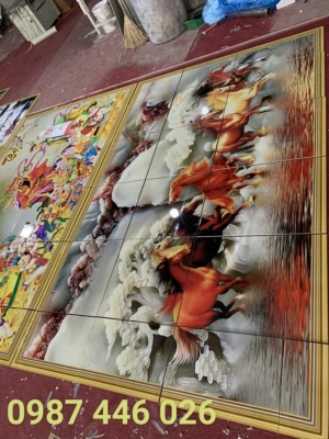 Gạch tranh 3d ảnh thực tế