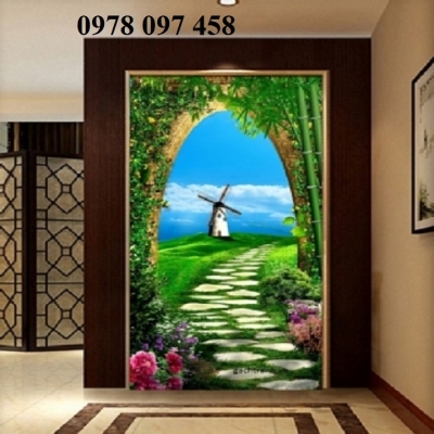 Gạch tranh - tranh khổ đứng