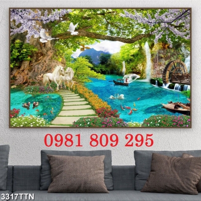Gạch trang trí - tranh gạch phong cảnh