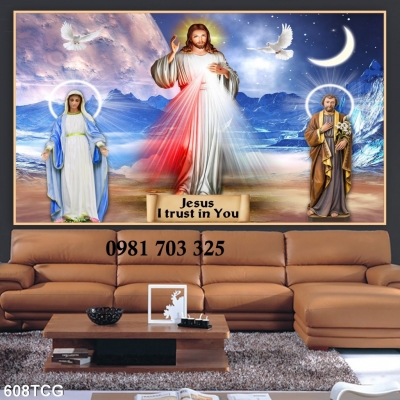 Tranh trang trí tường phòng khách, gạch tranh