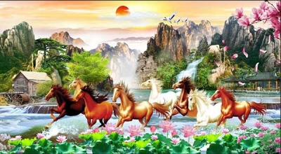 Tranh gạch mã đáo thành công - HBCC11