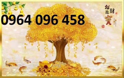 Tranh gạch cây kim tiền 3d - MNNN74