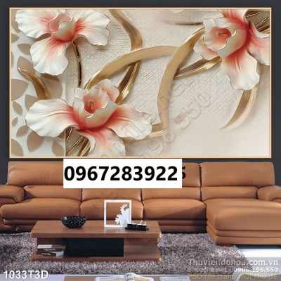 Gạch tranh hoa 3d trang trí