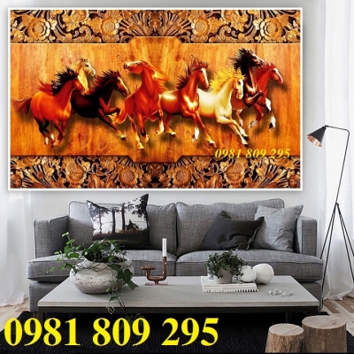 Tranh gạch - gạch tranh bát mã , nã đáo thành công HL0O87