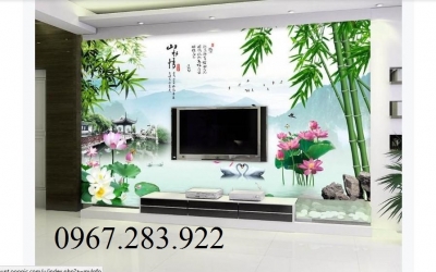 Gạch ốp tường 3D cây tre