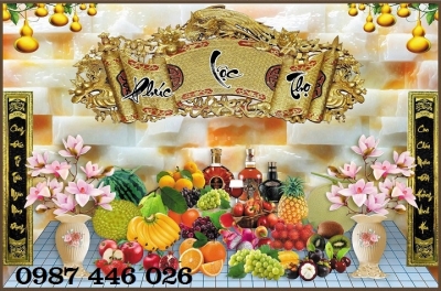 Tranh gạch men phòng thờ HP98122