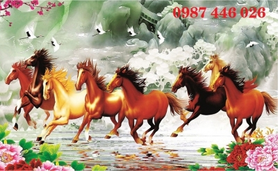 Gạch tranh mã đáo thành công HP983