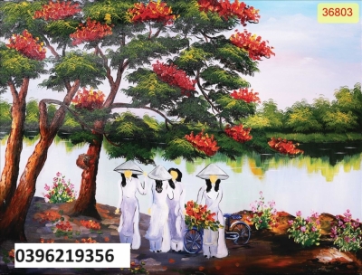 Tranh hình đồng quê đẹp 3D