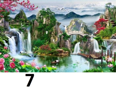 Tranh gạch 3d - gạch tranh 3d ốp tường - VCNNM93