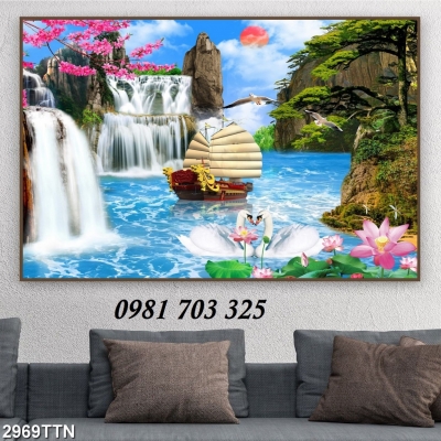 tranh phong cảnh- tranh gạch ốp tường