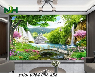 Tranh gạch 3d phong thủy thuận buồm xuôi gió - 432XC