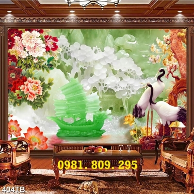 Gạch ốp tường 3d thuyền buồm