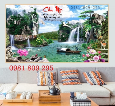 Gạch tranh , tranh gạch 3d thiên nhiên giao hòa