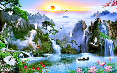 GẠCH TRANH 3D A23