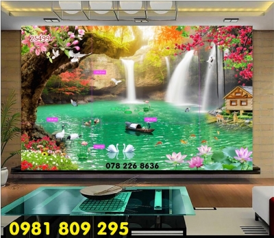 Mẫu tranh gạch 3d ốp tường - gchj tranh 3d