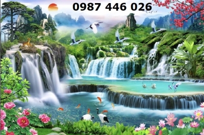Tranh gạch thác nước HP76