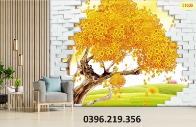 Gạch tranh đẹp 3D tài lộc