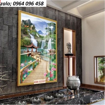 Tranh gạch 3d ốp tường phong cảnh - HDX44