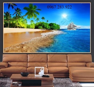 Tranh gạch- Tranh thuận buồm xuôi gió