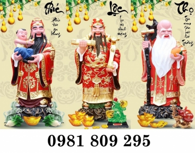 Gạch tranh hình ông phúc lộc thọ