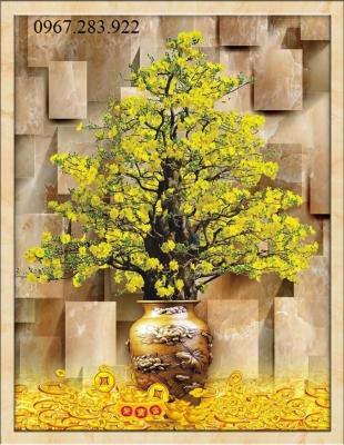 Tranh gạch- Tranh hoa mai