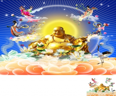 Tranh gạch 3d phật di lặc - CNV66