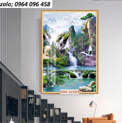 Tranh gạch 3d ốp tường rào - 677BV