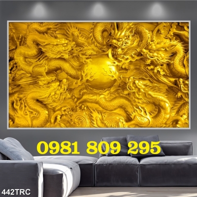 Tranh gạch rồng phượng