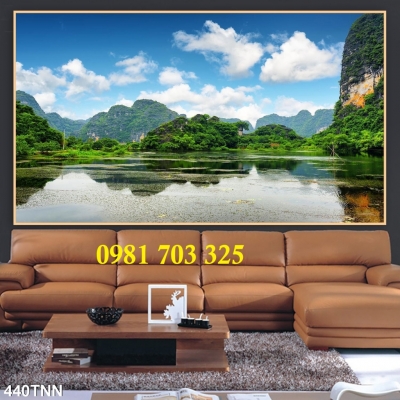 Gạch men 3D phong cảnh trang trí tường