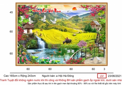 Tranh gạch 3D phong cảnh đẹp