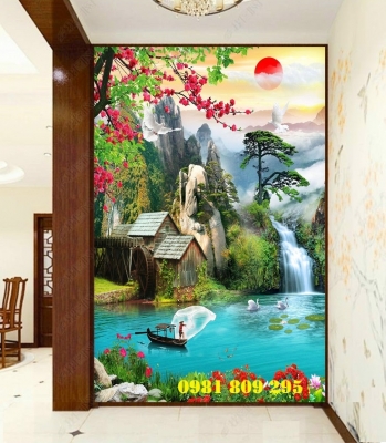 Gạch trang trí phong cảnh